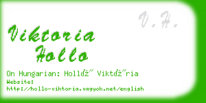 viktoria hollo business card